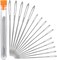 Large Eye Sewing Needles, Sewing Needles, Stainless Steel Embroidery Thread Needle, Handmade Yarn Knitting Needles Leather Needle (15 Pieces)
